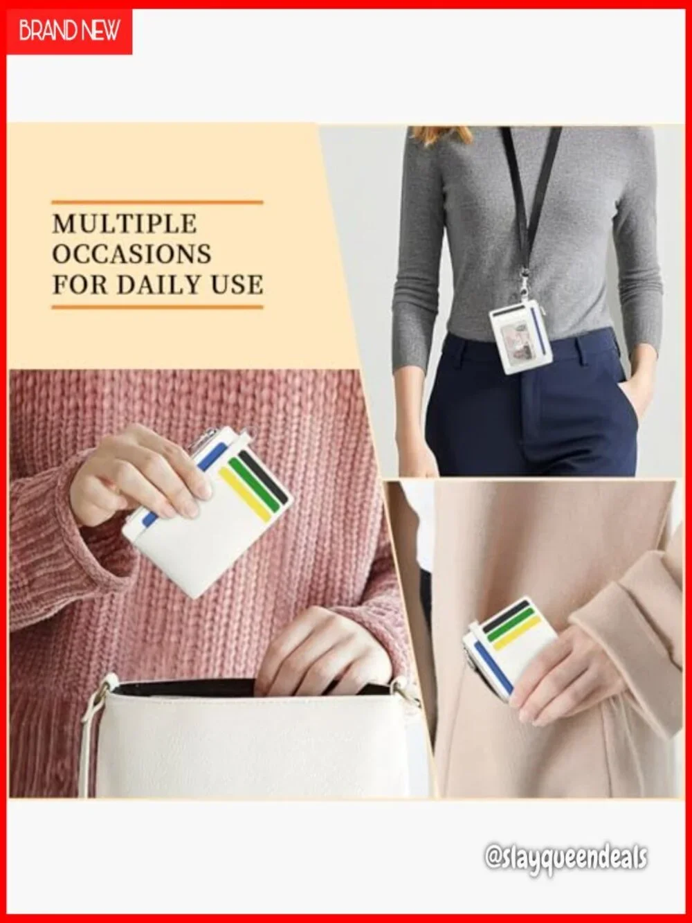 RFID Blocking Slim Card Wallet PU Leather Mini Credit Card Holder